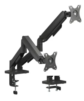 ESTUFF Dual Gas Spring Monitor Mount / Stolní rameno pro dva monitory / plynová pružina (GLB227012)