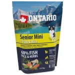 Ontario Senior Mini Fish Rice 750g / Granule pro starší psy (214-11173)