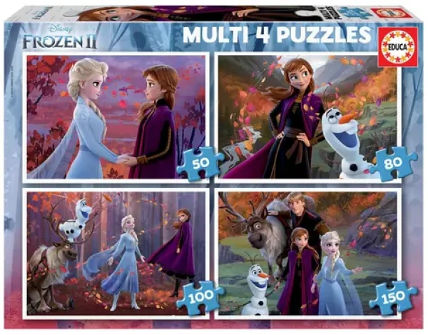EDUCA Puzzle Ledové království 2 - 4v1