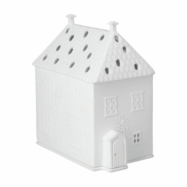 Räder Porcelánový svícen domeček Cottage White, bílá barva, porcelán