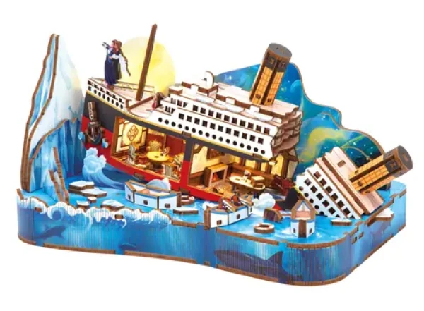 2KIDS TOYS 3D dřevěná skládačka Miniaturní scéna Titanic
