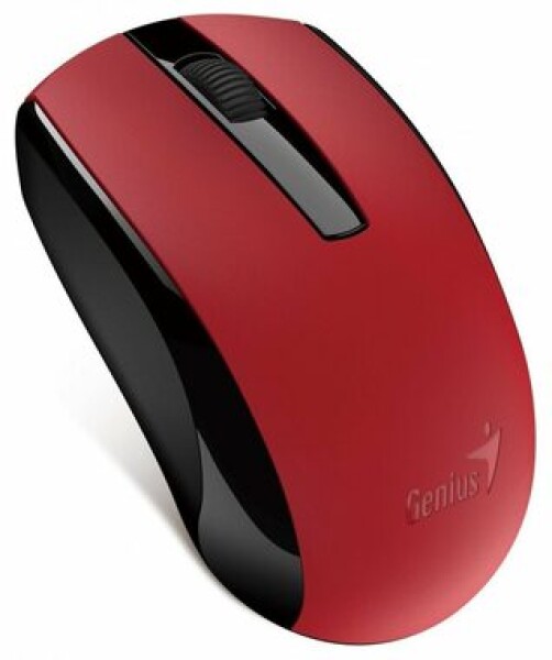 Genius ECO-8100 červená / Optická bezdrátová myš / 1600 dpi / 2.4 GHz (31030004403)