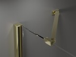 MEXEN/S - Velar Duo posuvné sprchové dveře 160, transparent, złote 871-160-000-02-50