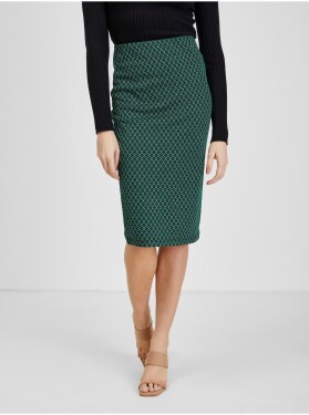 Orsay Tmavě zelená dámská vzorovaná sukně Dámské