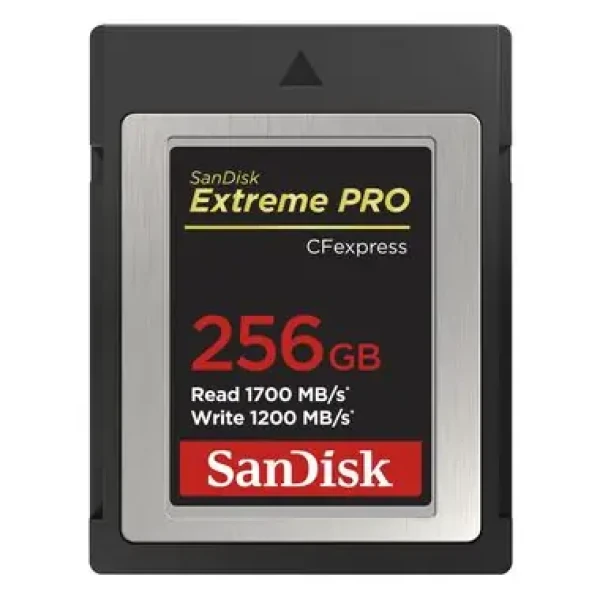 Rozbaleno - SanDisk Extreme Pro CF express 256GB / čtení: až 1700 MBs / zápis: až 1200 MBs / doprodej (SDCFE-256G-GN4NN.Rozbaleno)