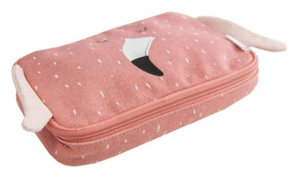 Penál na zip pro děti paní plameňáková