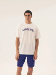 Pánské pyžamo Santorini 43173 white - HENDERSON bílá XXL