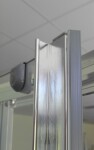 OLSEN SPA - Sprchový kout SMART - MURO - Barva rámu - Chrom/Leštěný hliník (ALU), Rozměr A - 80, Rozměr B - 80, Směr zavírání - Univerzální Levé / Pravé, Výplň - Grape bezpečnostní sklo - 4 / 6 mm OLBMUR80CGBV