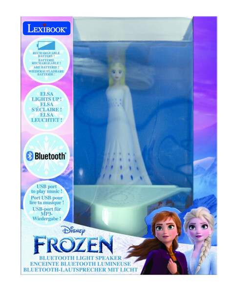 Lexibook bluetooth reproduktor se svítící figurkou Elsa - Alltoys Lexibook