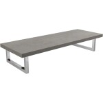 CERANO Deska pod umyvadlo Navira Pro + 2 konzole pod desku - betonově šedá - 80x46x3,6 cm - 606057