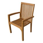 Zahradní křeslo stohovatelné RIVIERA natural (FSC100%)