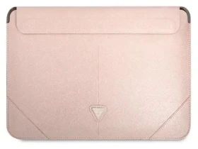 Guess Saffiano Triangle Logo růžová / Sleeve / 16"