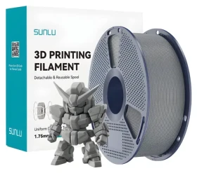 Sunlu PLA+ 2.0 šedá / Filament / PLA+ / O 1,75 mm / 1 kg / až 300 mm/s (PLA+ 2.0 Gr)