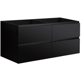 CERANO - Koupelnová skříňka pod umyvadlo Carole - černá matná - 119x48x45 CER-431578