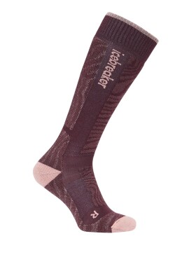 ICEBREAKER Wmns Ski+ Medium OTC Mountain Contour, Java/Blush/Summit velikost: 35-37 (S)