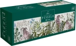 INTERDRUK Panoramatické puzzle Kapradí a květiny