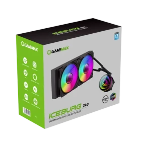 Gamemax Iceburg 240 Infinity černá / AIO vodní chladič CPU / 2x 120 mm / 240 mm radiátor (ICEBURG 240 INFINITY)