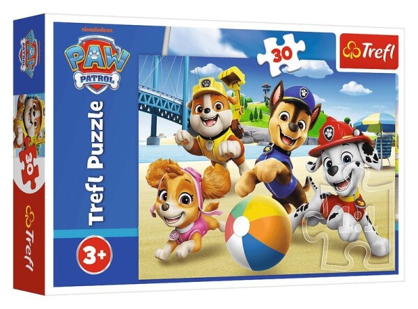 Puzzle Tlapková patrola: Čtyři tlapky 30 dílků