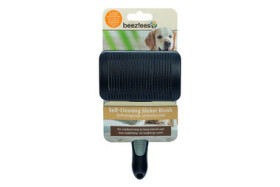 Beeztees Samočisticí kartáč pro psy velký černá/šedá / 19x10.5x5cm (KF-661740)