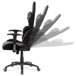 Kancelářské křeslo, houpací mechanismus, šedá látka, KA-F01 GREY
