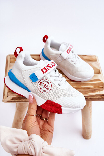 Nízká dětská sportovní obuv Memory Foam System Big Star LL374213 Bíle 35