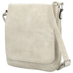 Stylová dámská koženková crossbody kabelka Haidi, krémová