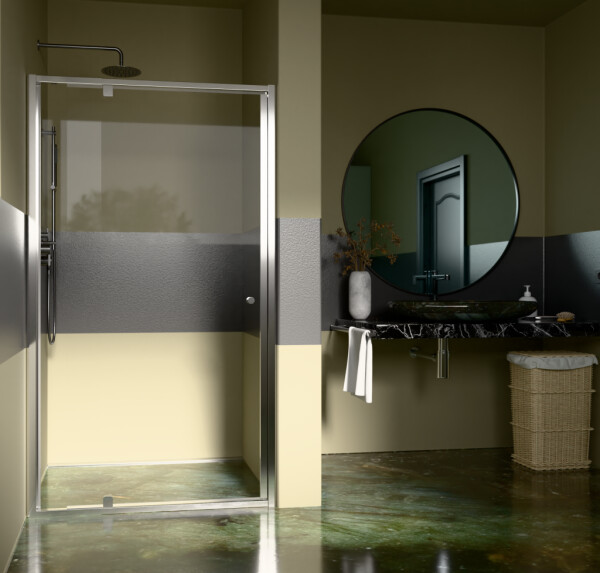 H K - Sprchové dveře do niky STYLE 100 rozměr 97-110x190 čiré sklo STYLE100