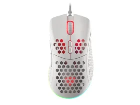Genesis Krypton 555 bílá / herní optická myš / 8000 DPI / 7 tlačítek / USB / 1.8 m (NMG-1840)