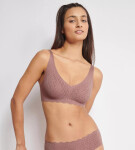 Dámská podprsenka ZERO Feel Bliss Soft bra - BROWN - hnědá 1141 - SLOGGI BROWN M