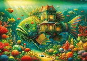 ART PUZZLE Puzzle Rybí dům