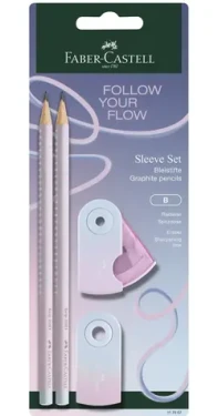 Faber-Castell Flow Edition Grip Set BK Blushing Sky / Sada psacích potřeb (117007)
