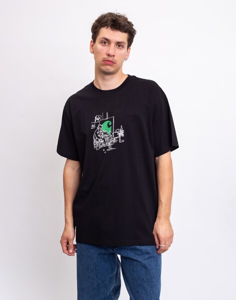 Tričko Carhartt WIP S/S Old Painter T-Shirt Black