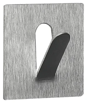 Spirella PUNZO-Square hranatý háček na ručníky nerezová ocel / samolepící / 45 x 45 mm