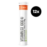 Vitamín D3 1000 IU šumivý - GymBeam (zelené jablko, 12 x 20 tab) (93808-5-zelenéjablko-12x20tab-1)