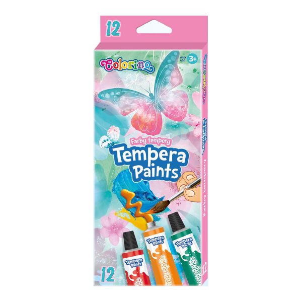 Colorino temperové barvy Follow your Dreams, tuba, 12 ml, 12 barev