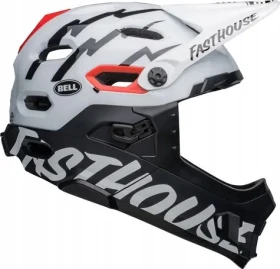 Bell Super DH MIPS Spherical Fasthouse černo-bílá, vel. L (58–62 cm) / Cyklistická helma / MIPS ochrana (BEL-7138419)