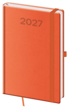 Diář 2027 týdenní A5 Print Pop - oranžová