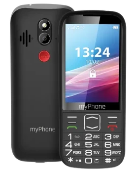 MyPhone HALO 4 LTE černá / 3.5" / FM / 2MP / micorSD / svítilna / SOS funkce (TELMYSHALO4LBK)