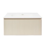 Koupelnová skříňka s umyvadlem Naturel Austen 80x35x52 cm beige mat Naturel Austen80BG AUSTEN80BG