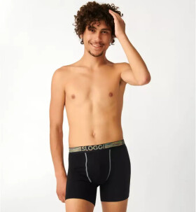 Pánské boxerky GO ABC Natural Short 2P Triumph černá (0004)