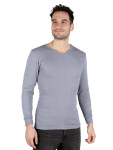 EVONA a.s. Pánské triko s dlouhým rukávem JAN šedé - Pánské triko s dlouhým rukávem JAN šedé 043 46