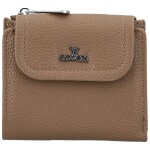 Trendy dámská mini koženková peněženka Coveri Bobbi, tmavě béžová