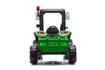 Mamido Dětský elektrický traktor s přívěsem BLT zelený