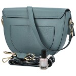 Trendová dámská kožená crossbody Keira, modrozelená