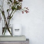 Meraki Fresh Cotton 6,7 cm - meraki Vonná svíčka Meraki - Fresh Cotton, bílá barva, sklo