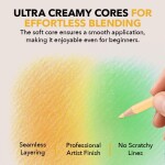 Castle art supplies Castle art supplies, Spring, sada pastelek v jemných odstínech, 72 ks