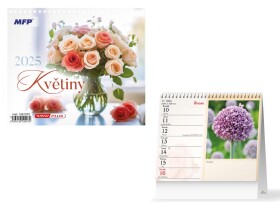 Stolní kalendář MINI 2025 MFP - Květiny