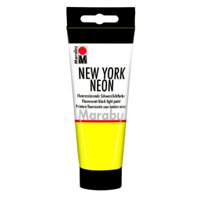Marabu NEW YORK NEON fluorescenční Black Light barva - 100 ml, žlutá