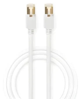 Nedis CAT6 bílá / Síťový kabel / S/FTP / RJ45 - RJ45 / 1 m (CCGB85221WT10)