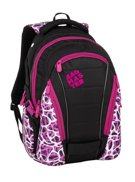 Bagmaster BAG 9 C studentský batoh - růžovo bílý růžová 30 l 180401